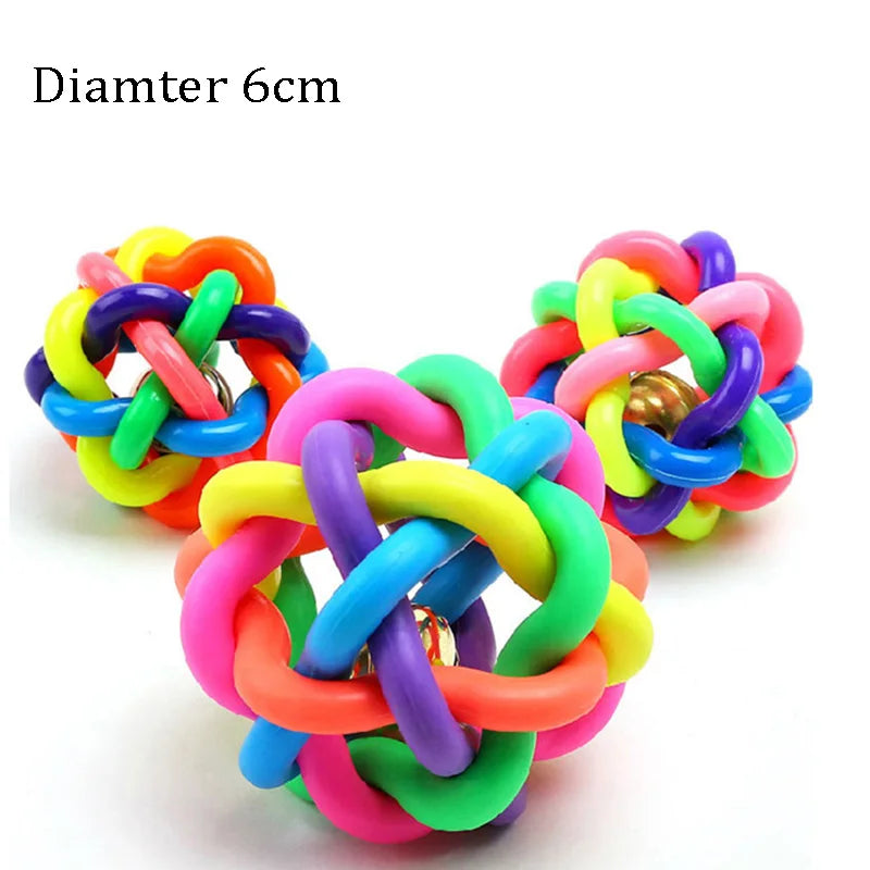 Squeaky Rubber Dog Ball Toy for Small Puppies Play