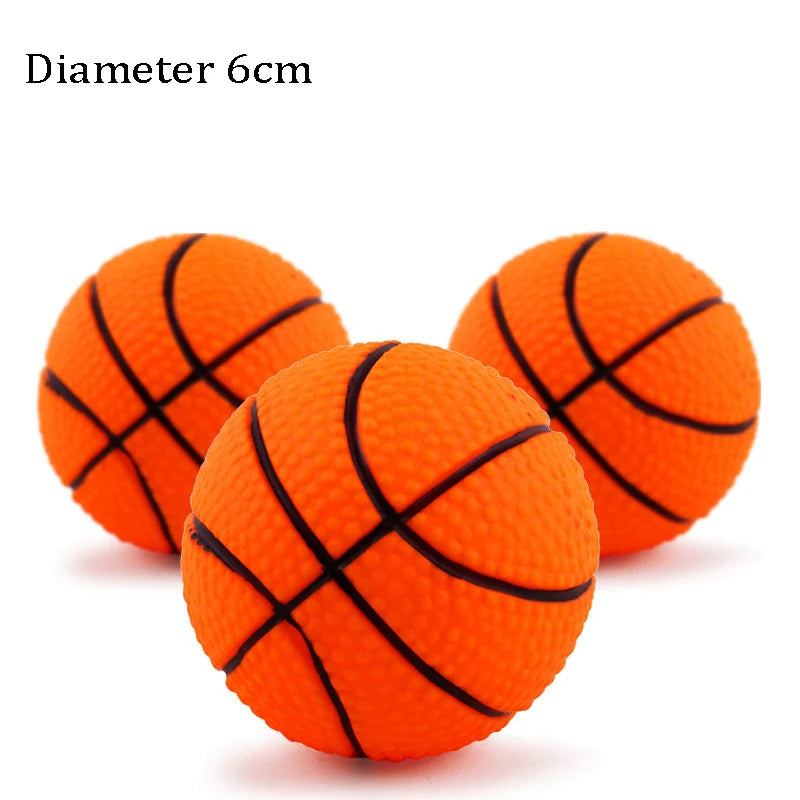 Squeaky Rubber Dog Ball Toy for Small Puppies Play