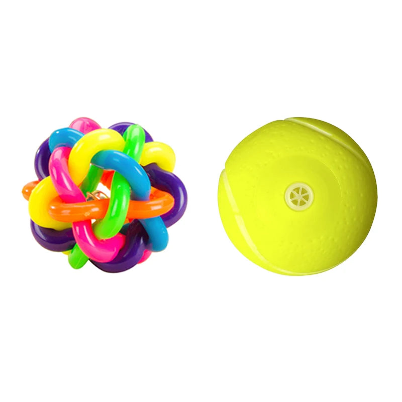 Squeaky Rubber Dog Ball Toy for Small Puppies Play