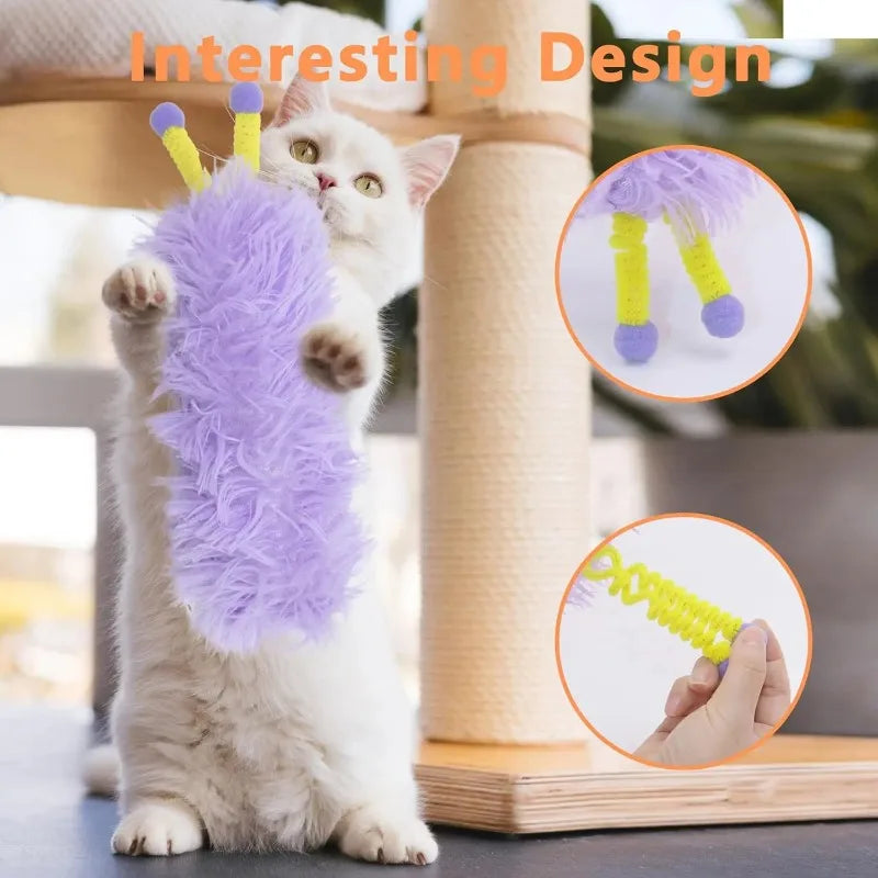 Soft Plush Cat Pillow Toy for Chewing and Play