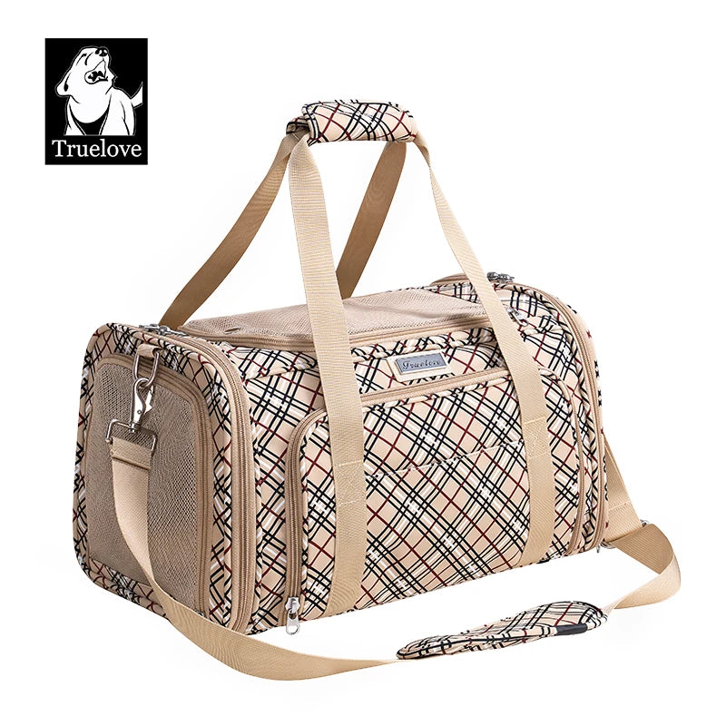 Foldable Oxford Pet Carrier Backpack with Large Travel Space
