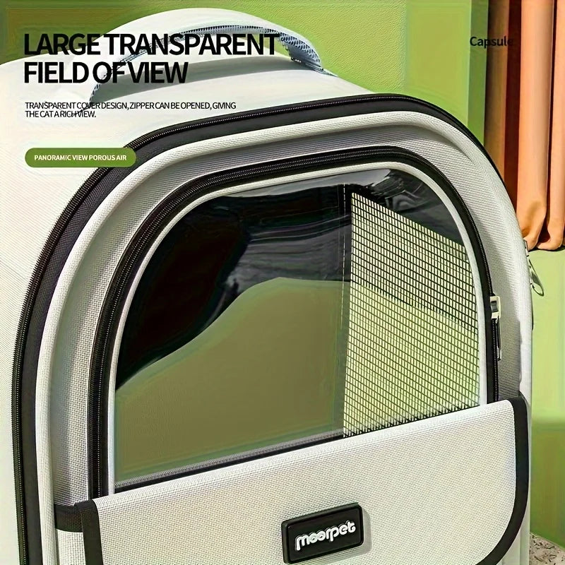 Breathable Foldable Pet Carrier Backpack for Travel and Hiking