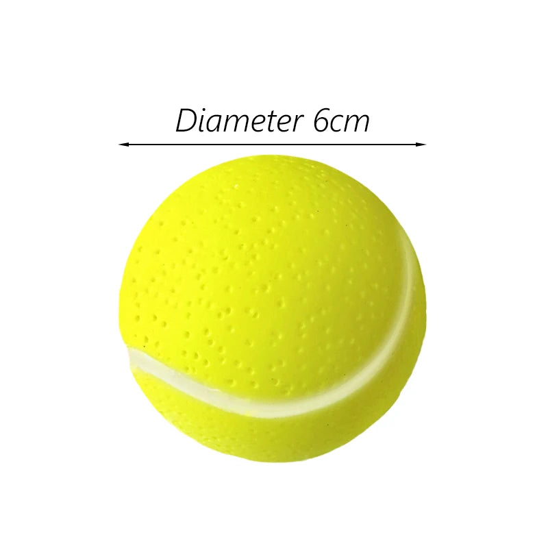 Squeaky Rubber Dog Ball Toy for Small Puppies Play
