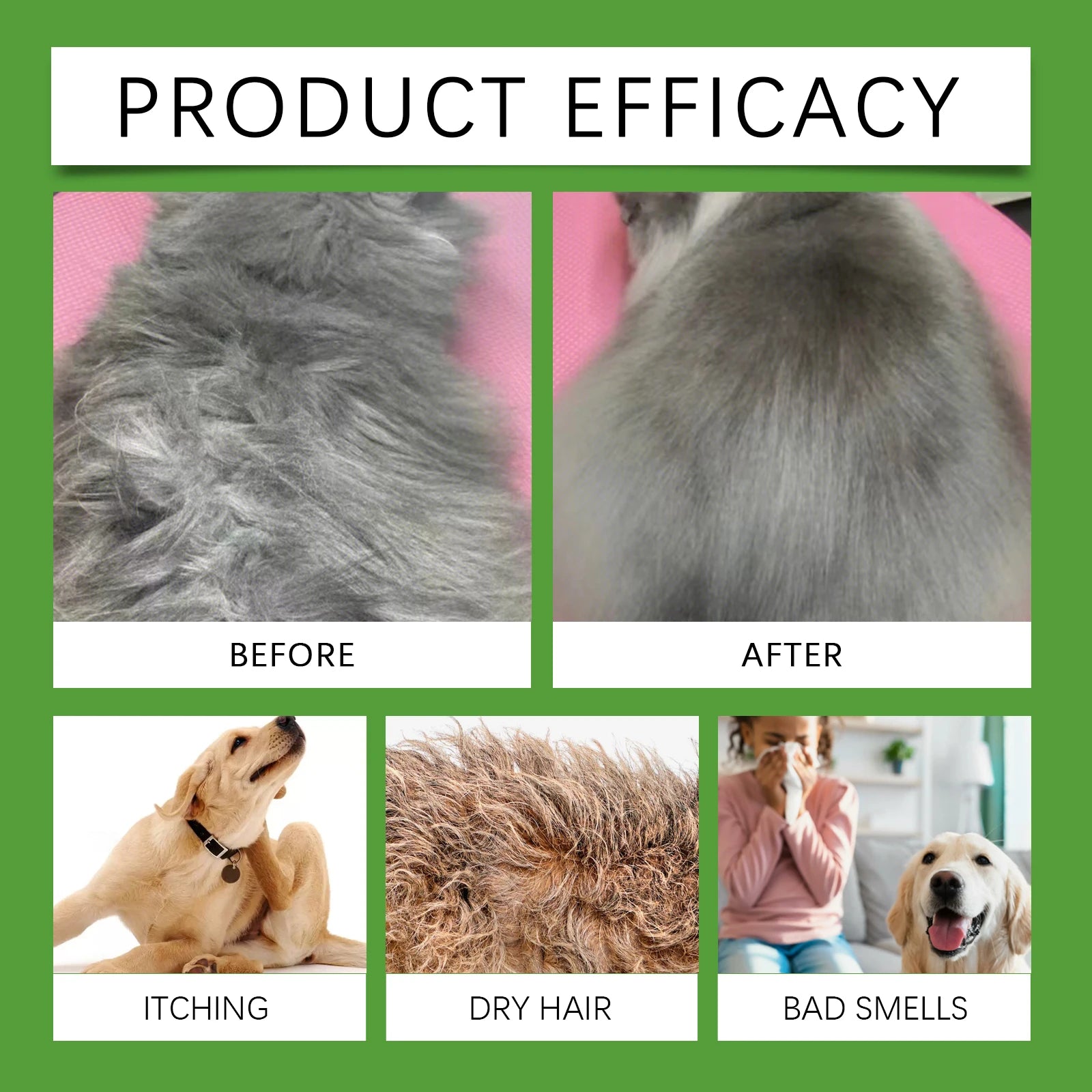 Hypoallergenic 2-in-1 Pet Shampoo and Conditioner for Sensitive Skin