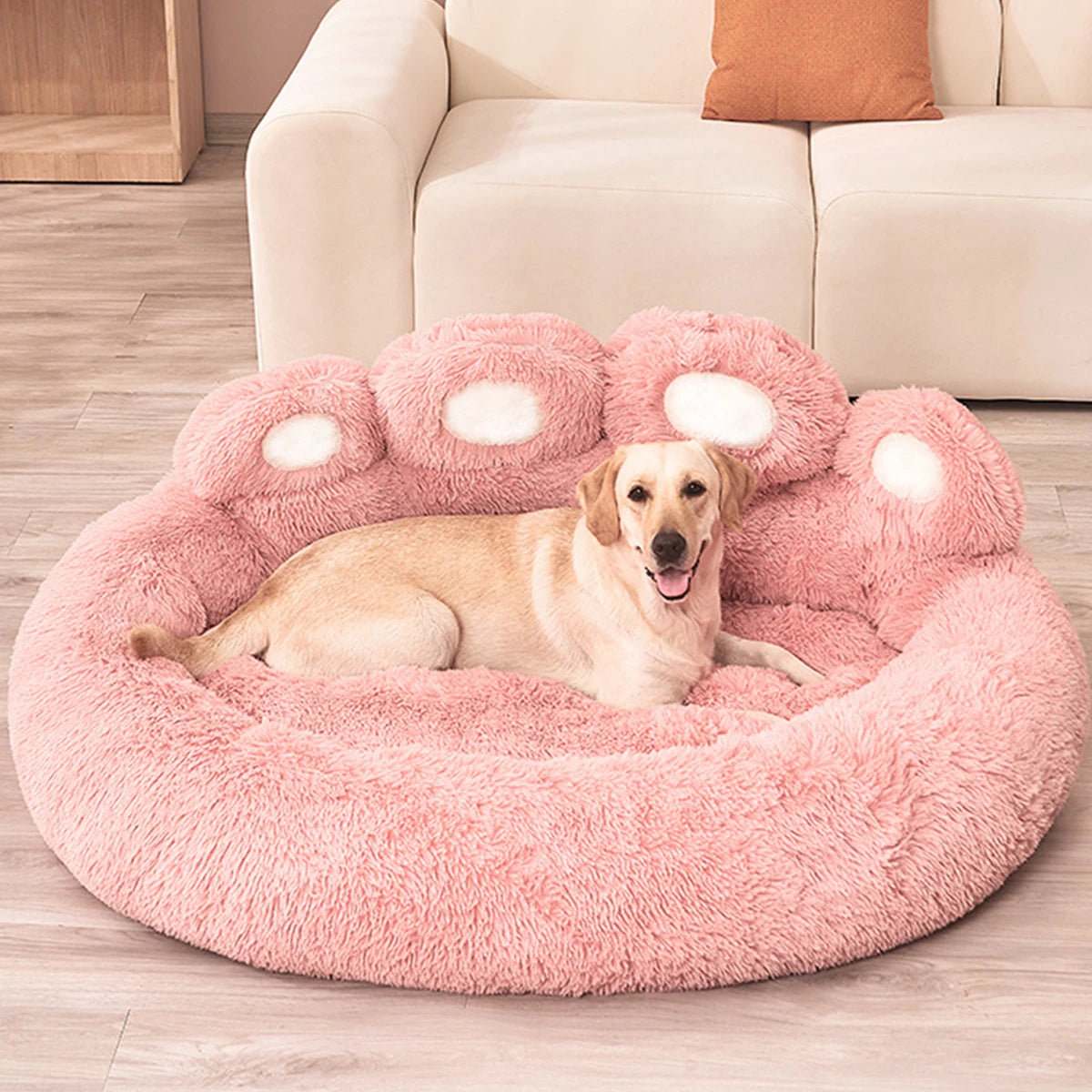 Plush Winter Dog Sofa Bed Warm Kennel for Pets