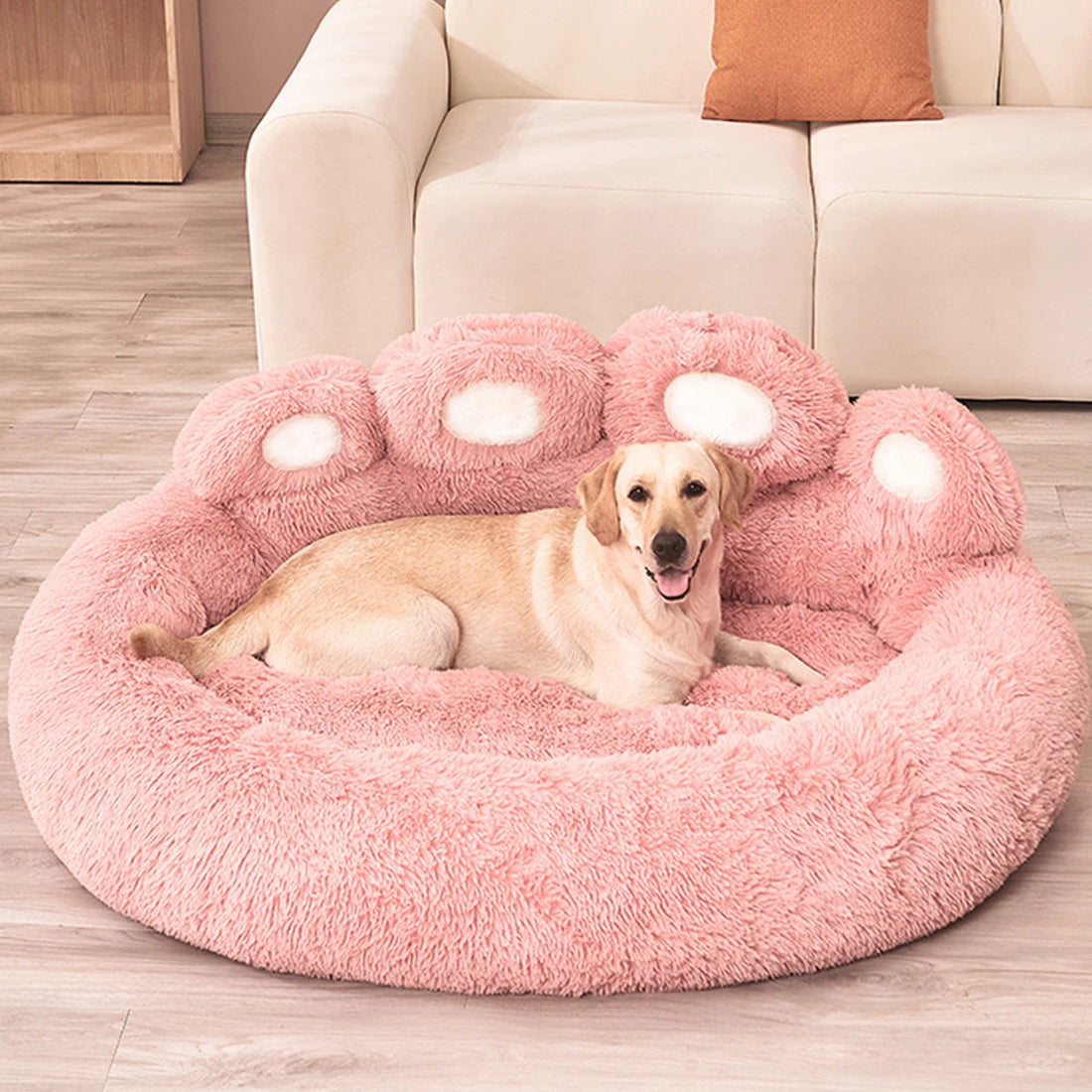 Plush Winter Dog Sofa Bed Warm Kennel for Pets