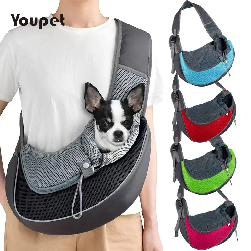Breathable Pet Sling Carrier Backpack for Travel and Hiking