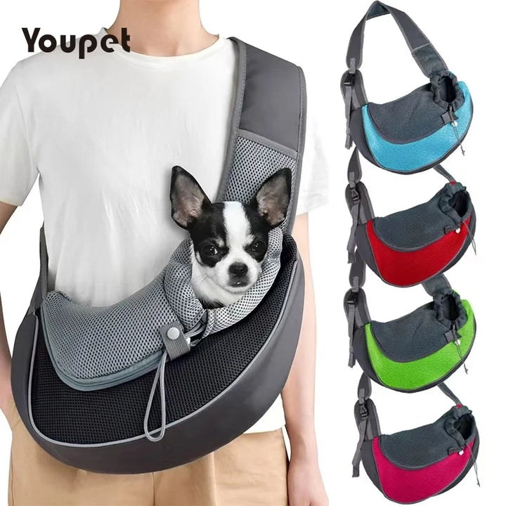 Breathable Pet Sling Carrier Backpack for Travel and Hiking