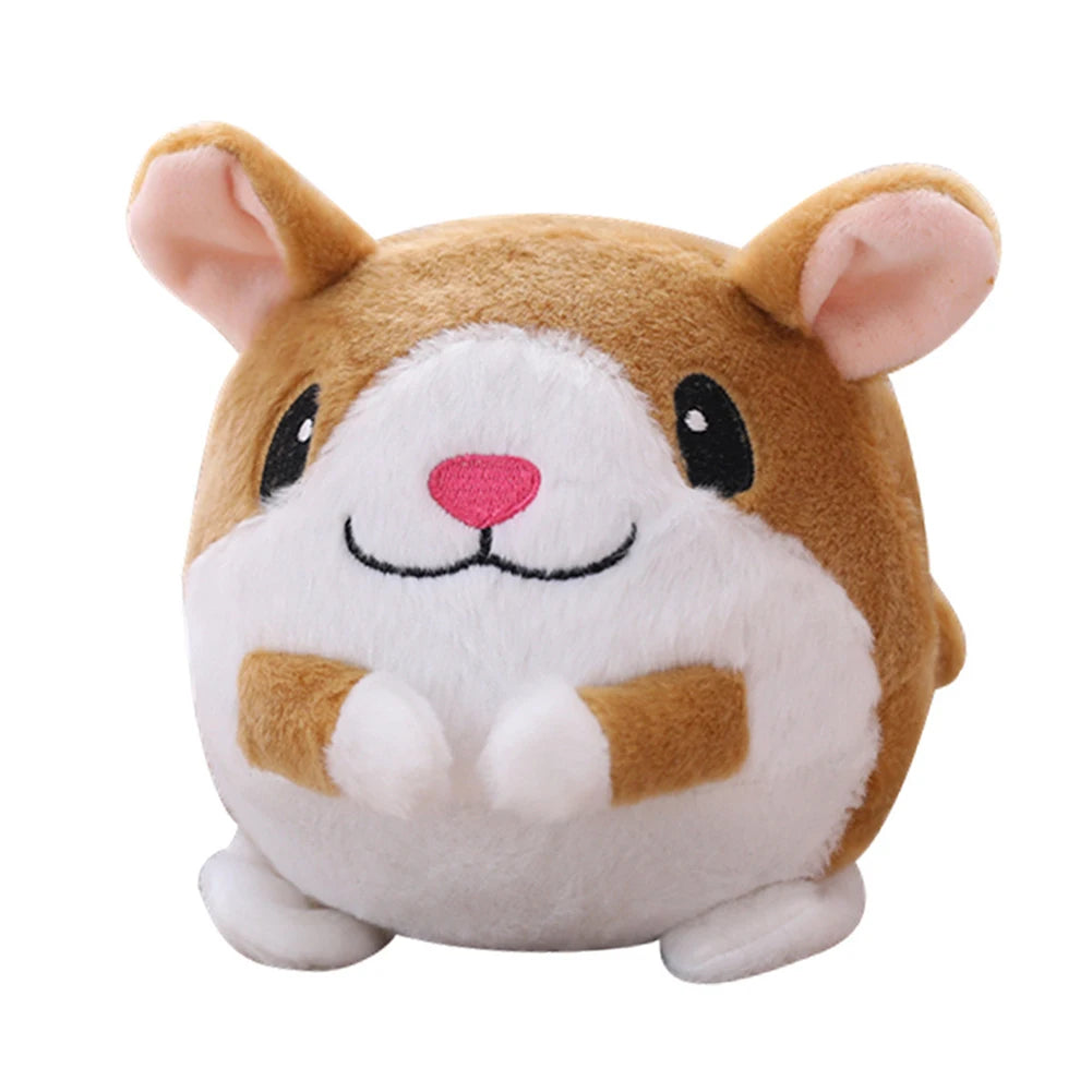 Automatic Bouncing Plush Dog Toy Interactive Squeaky Self-Moving Fun