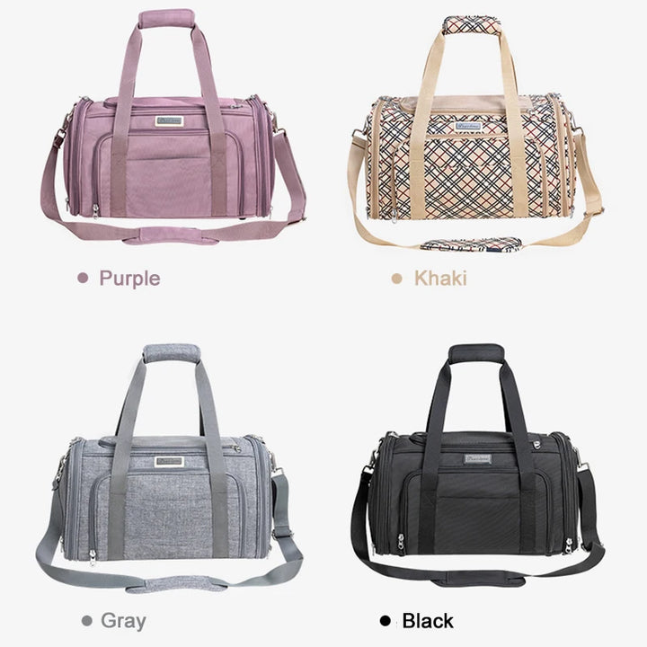 Foldable Oxford Pet Carrier Backpack with Large Travel Space