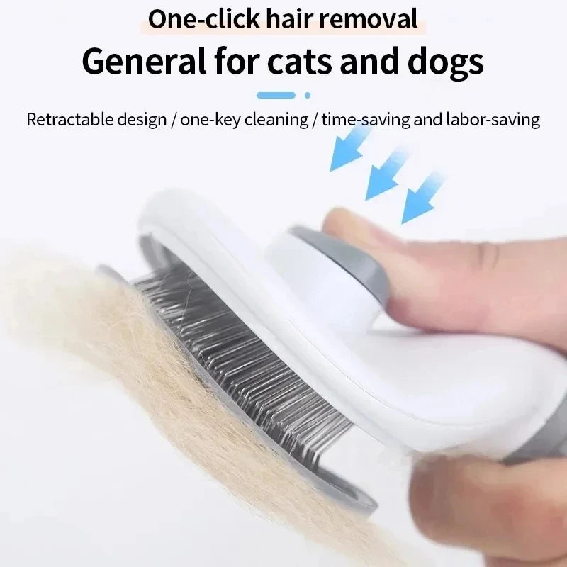 Self-Cleaning Pet Brush for Dogs and Cats Grooming Care