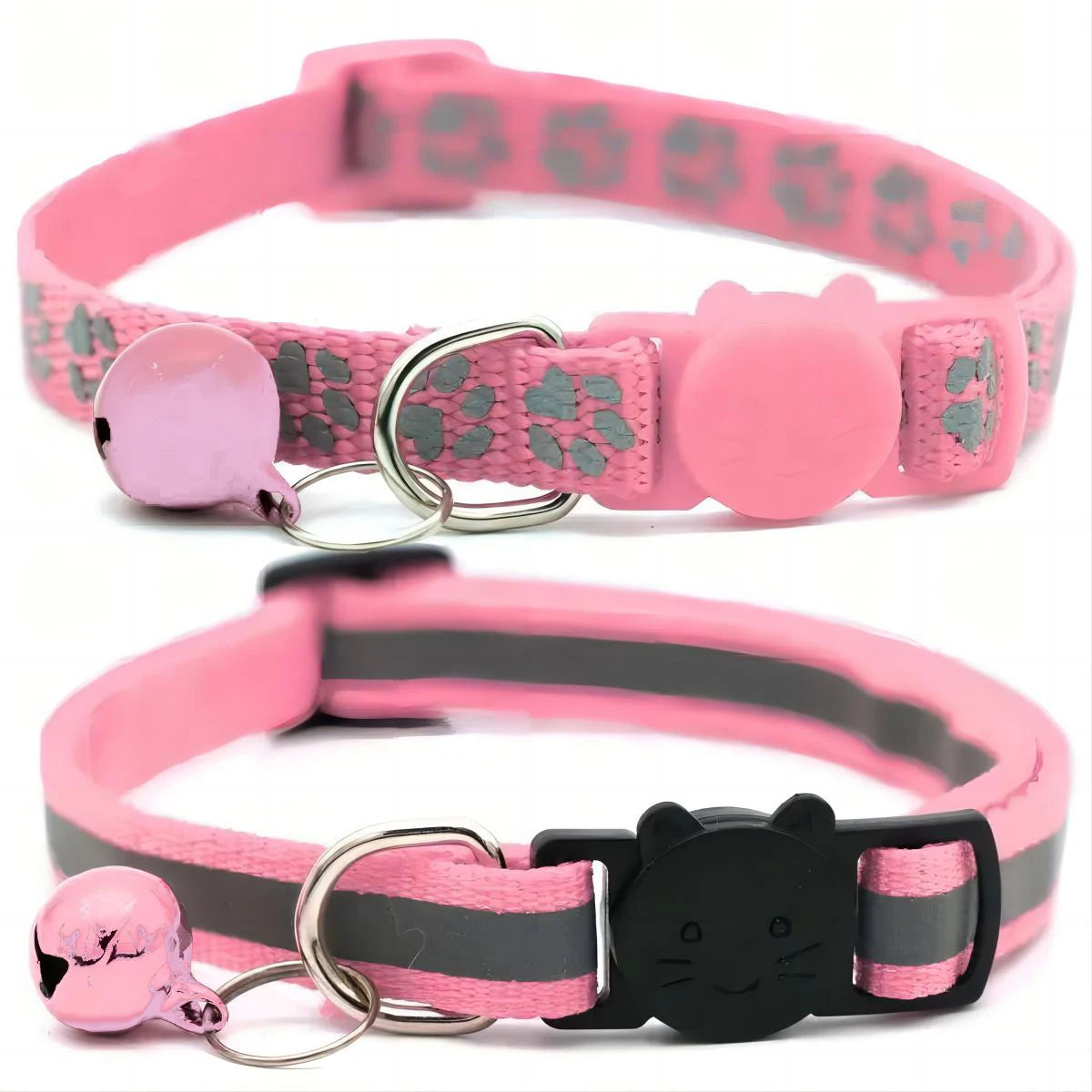 Reflective Pet Collar Set with Anti-Lost Safety Design