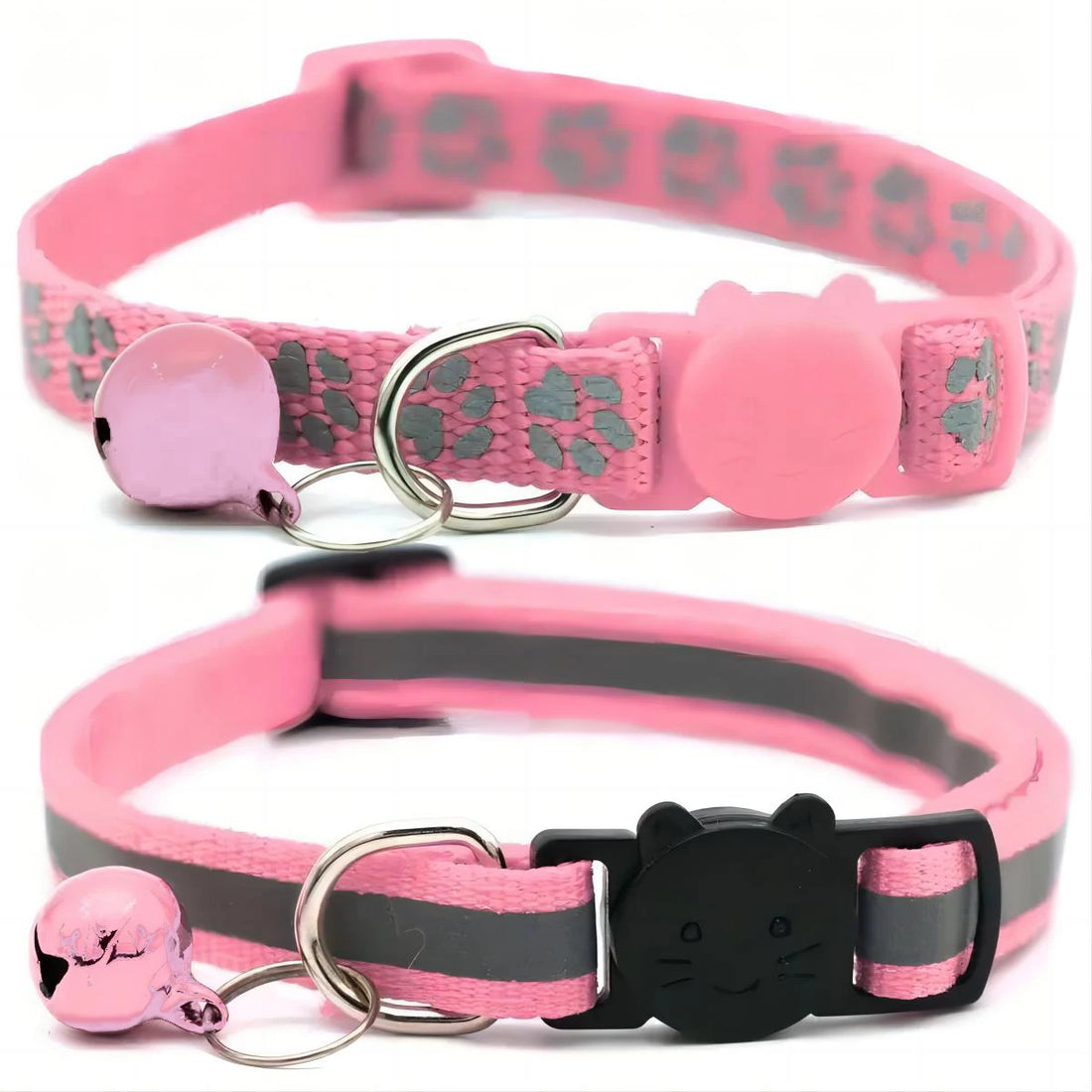 Reflective Pet Collar Set with Anti-Lost Safety Design