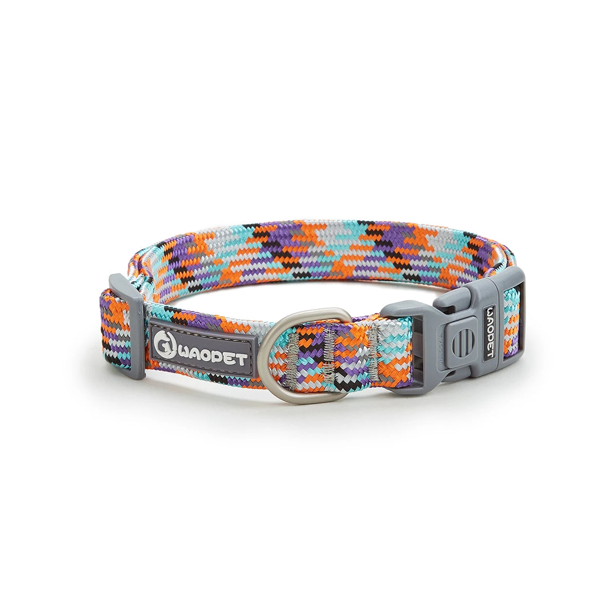 Reflective Adjustable Dog Collar Durable Nylon for Medium Dogs
