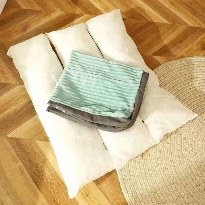 Large Corduroy Dog Bed Thick Washable Pet Sleeping Mat