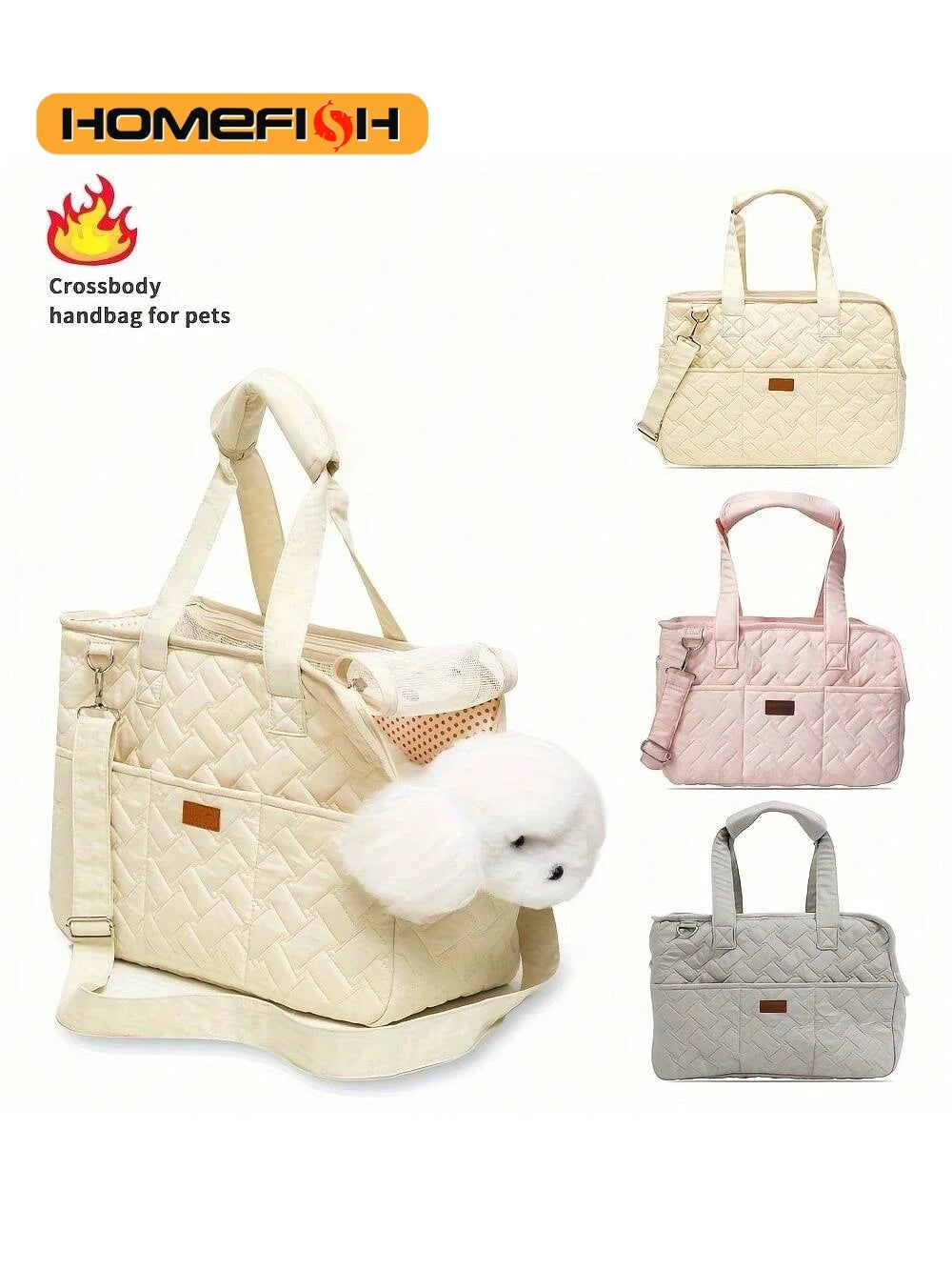 Breathable Portable Pet Carrier Tote Bag for Dogs Cats