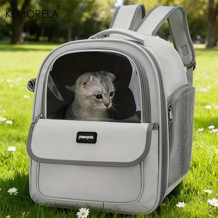 Breathable Foldable Pet Carrier Backpack for Travel and Hiking