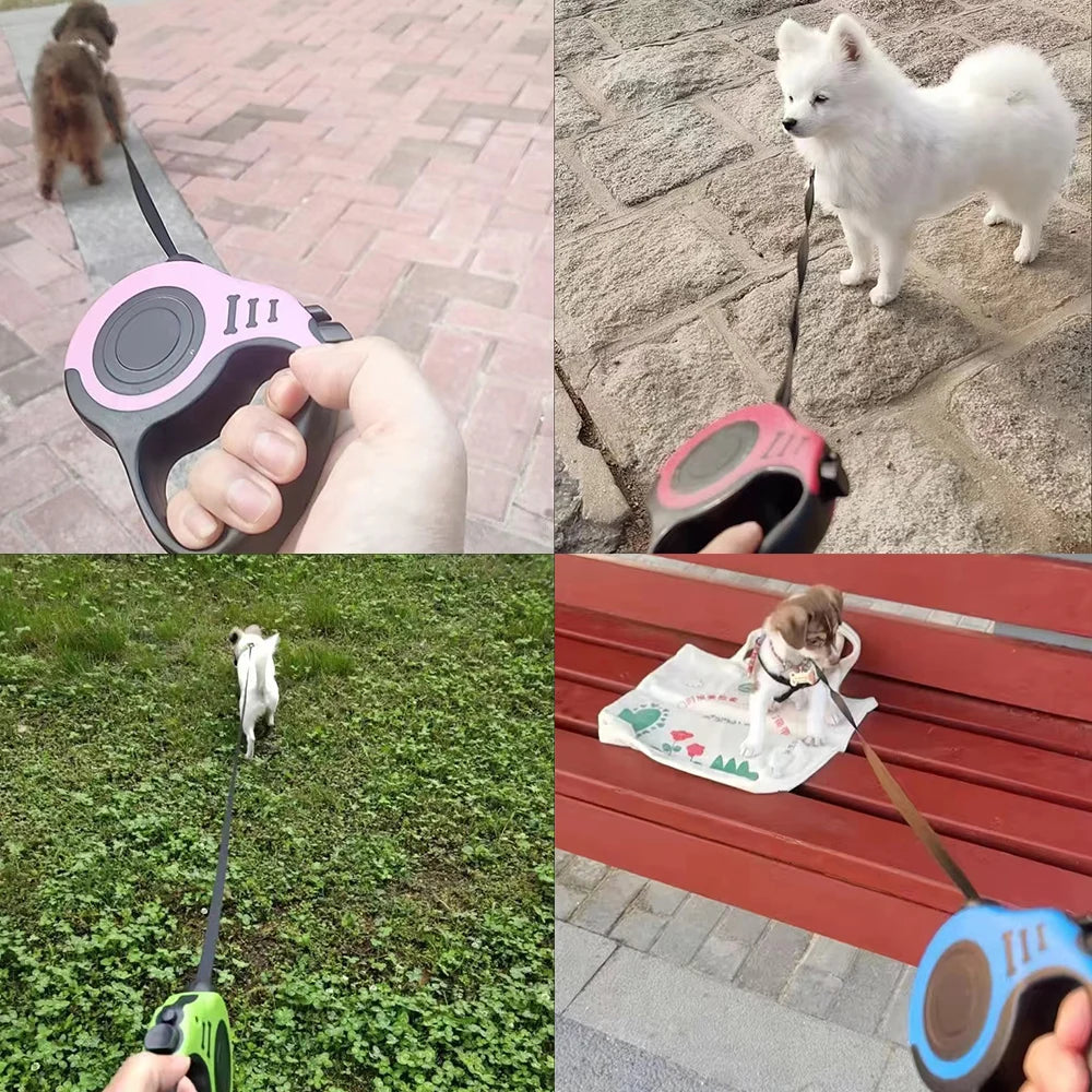 Retractable Dog Leash for Walking Hiking Small Large Dogs