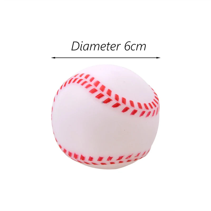 Squeaky Rubber Dog Ball Toy for Small Puppies Play