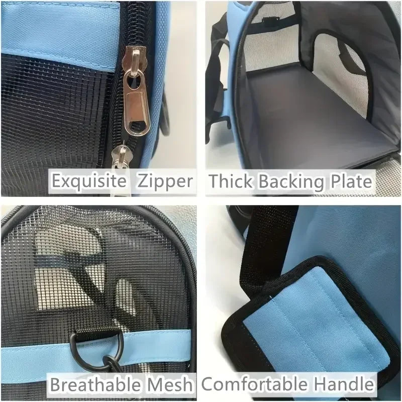 Breathable Foldable Pet Carrier Bag for Small Dogs Cats