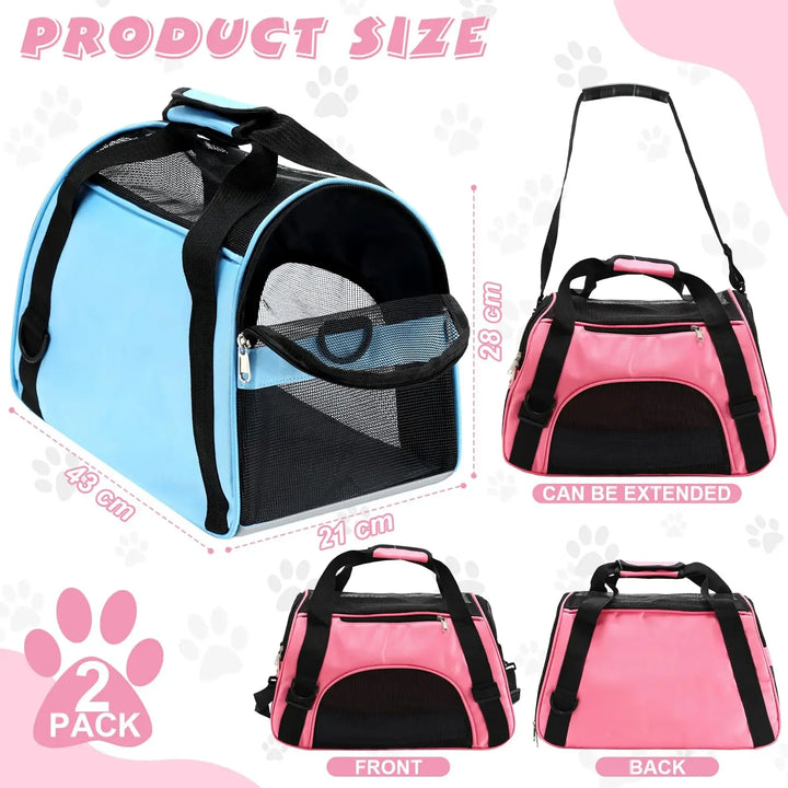 Breathable Foldable Pet Carrier Bag for Small Dogs Cats