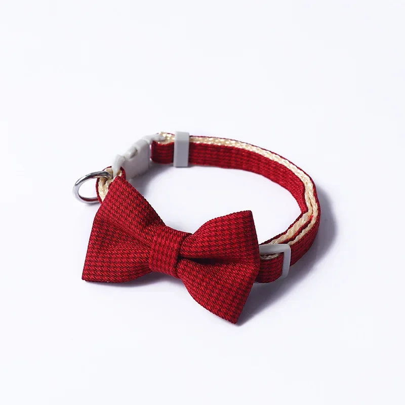 Cute Bow Tie Pet Collar Adjustable for Dogs and Cats
