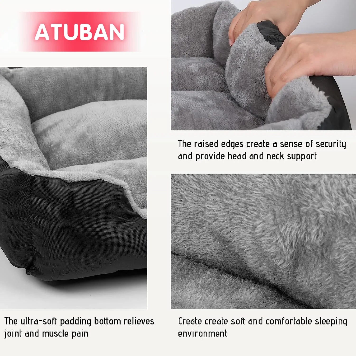 Soft Plush Dog Sofa Bed Warm Washable Pet Cushion