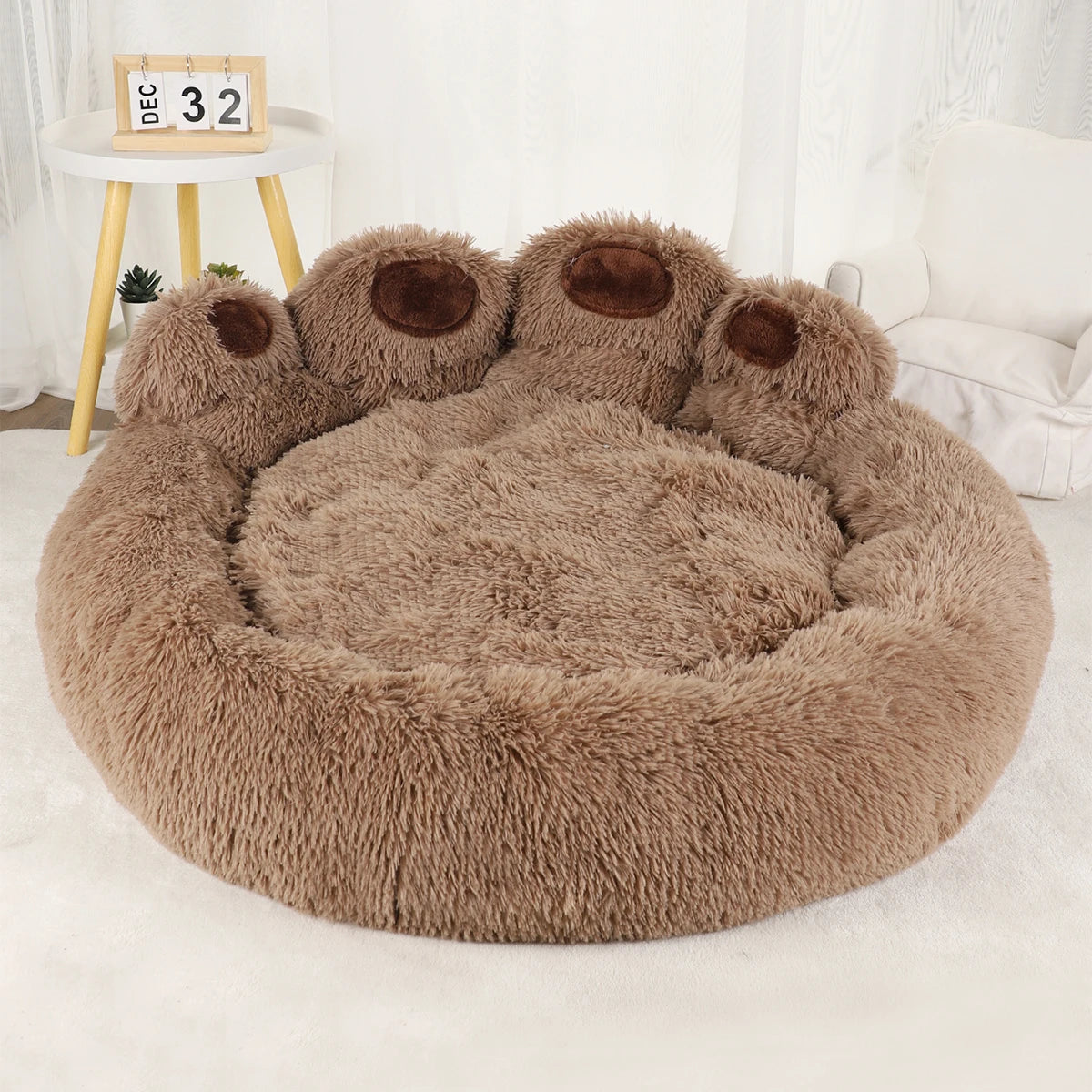 Plush Winter Dog Sofa Bed Warm Kennel for Pets