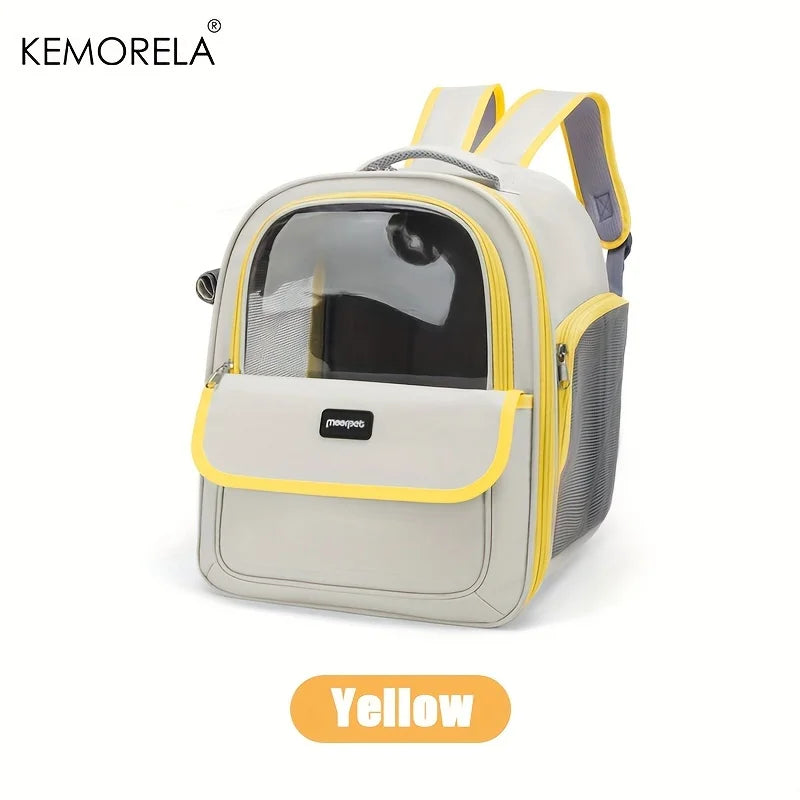 Breathable Foldable Pet Carrier Backpack for Travel and Hiking