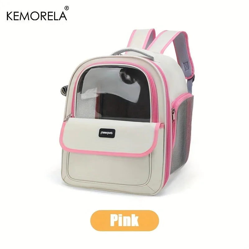 Breathable Foldable Pet Carrier Backpack for Travel and Hiking