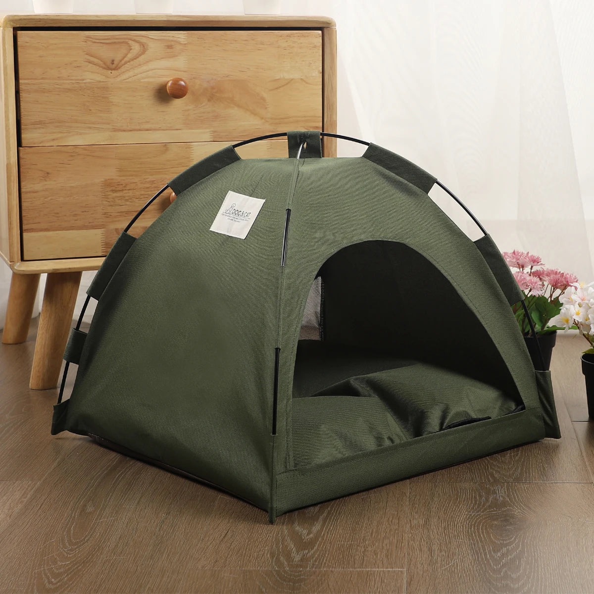 Warm Pet Tent Bed Cozy Cat House Winter Nest