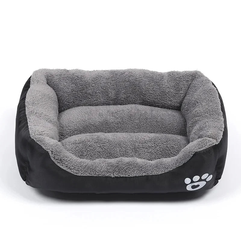 Soft Plush Dog Sofa Bed Warm Washable Pet Cushion