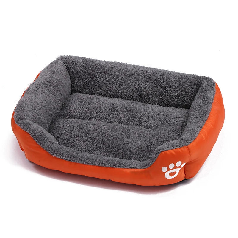 Soft Plush Dog Sofa Bed Warm Washable Pet Cushion