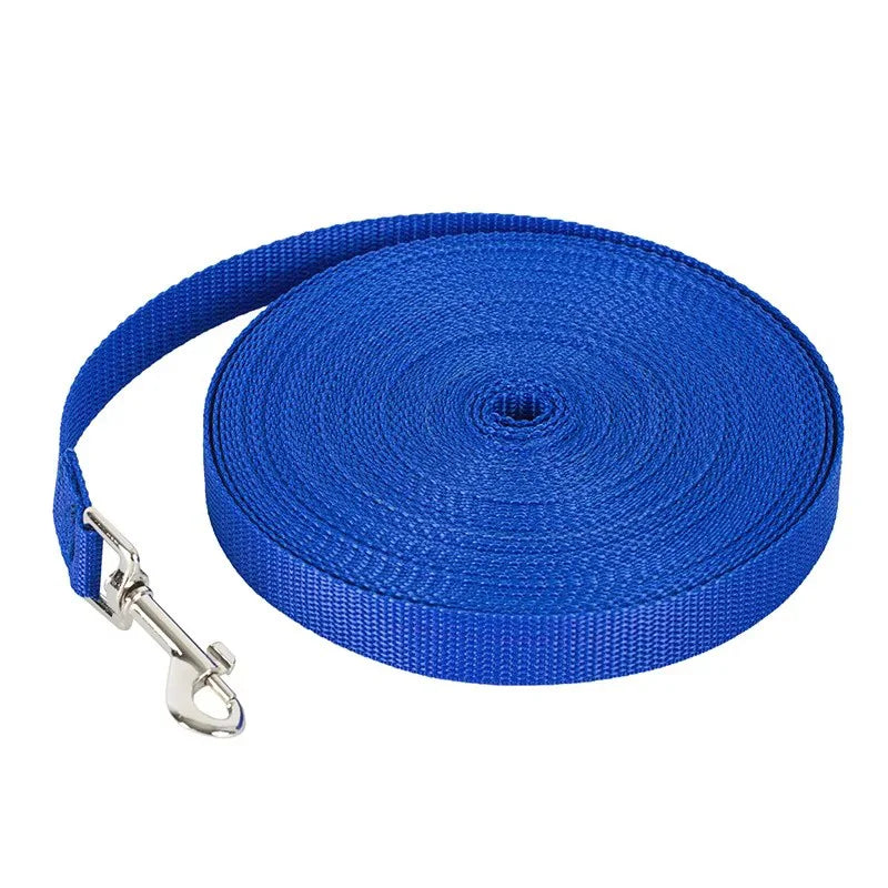 Extra Long Nylon Dog Leash for Recall Training Outdoors