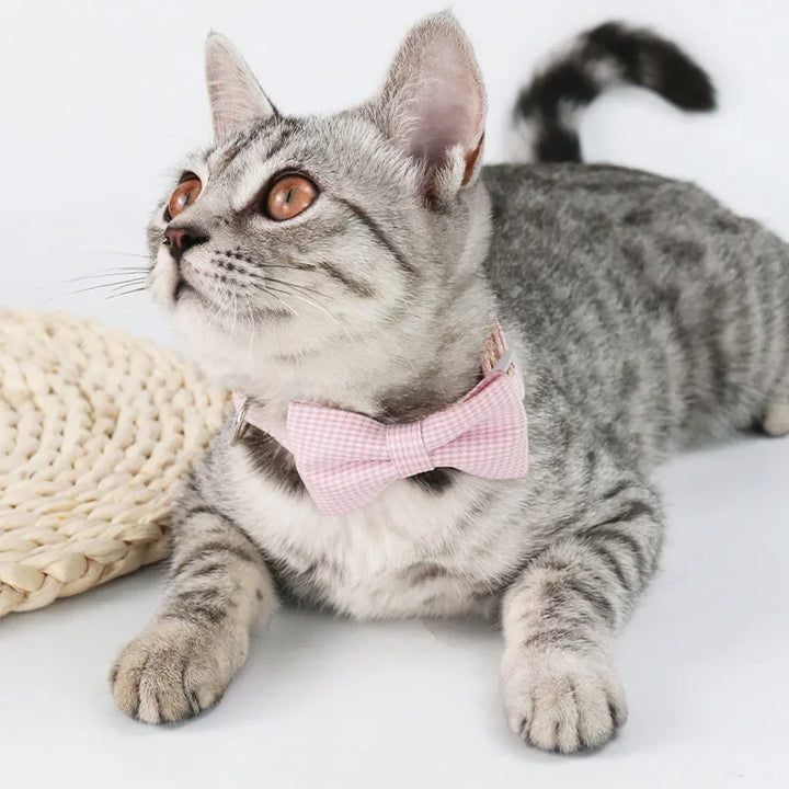 Cute Bow Tie Pet Collar Adjustable for Dogs and Cats