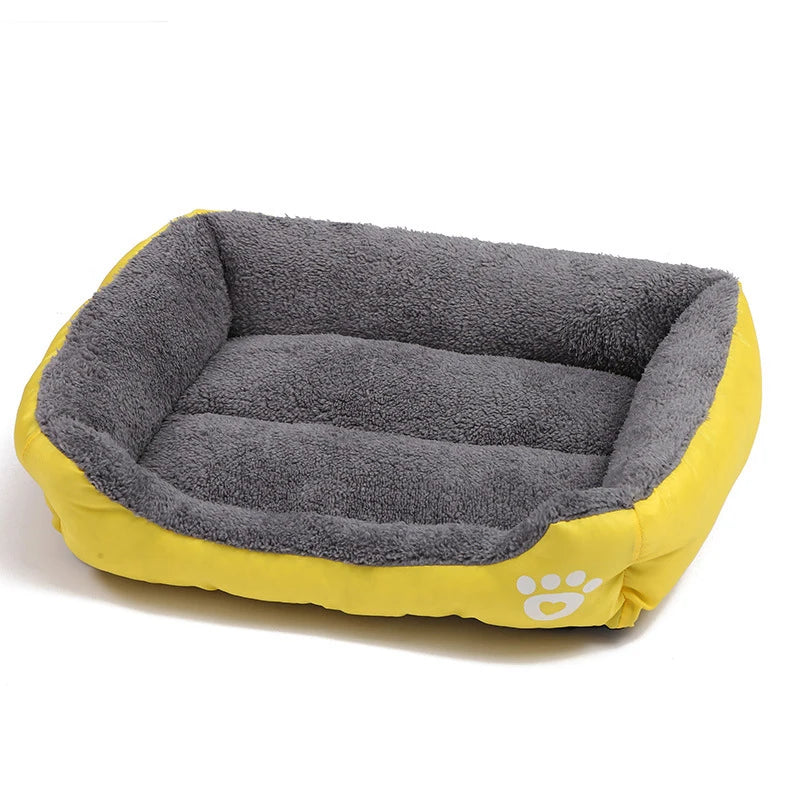 Soft Plush Dog Sofa Bed Warm Washable Pet Cushion