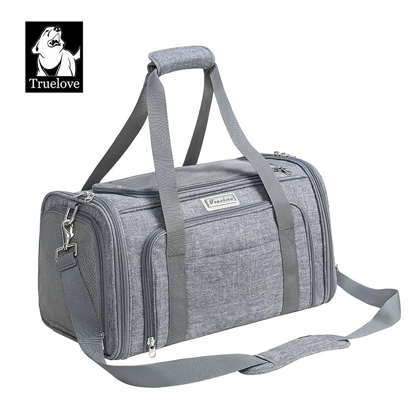 Foldable Oxford Pet Carrier Backpack with Large Travel Space