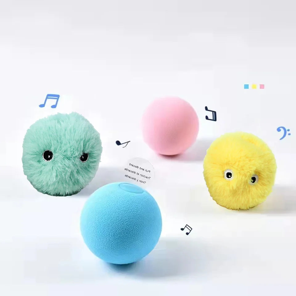 Smart Interactive Cat Ball Toy with Catnip and Sounds