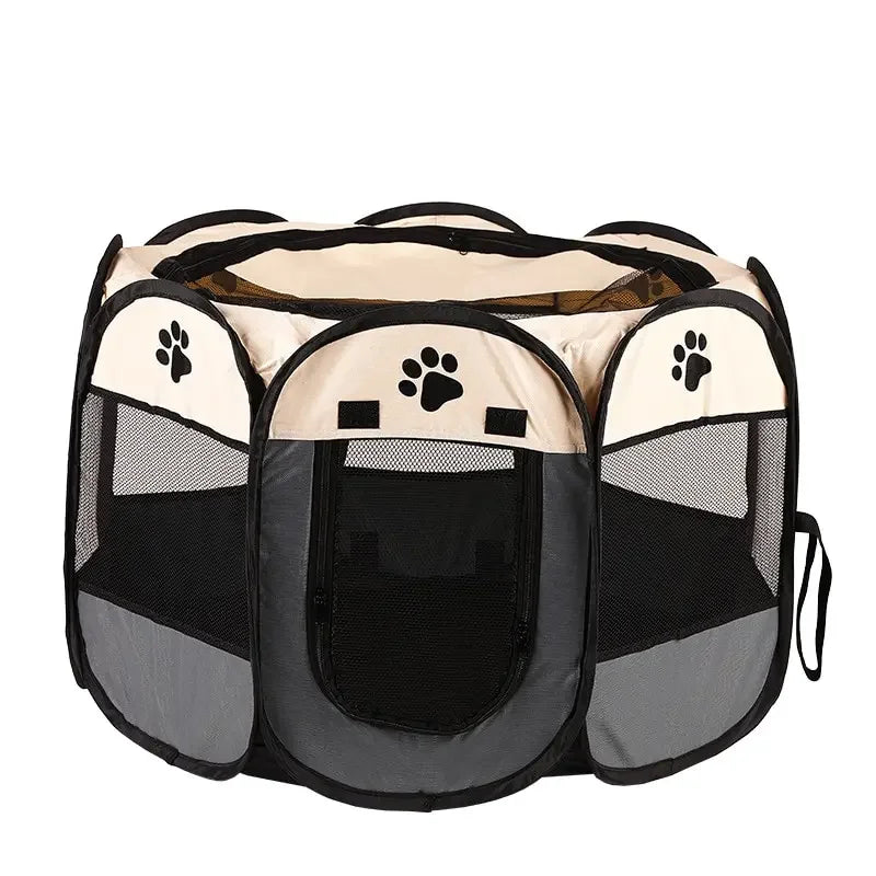 Foldable Octagonal Pet Tent Fence for Dogs and Cats