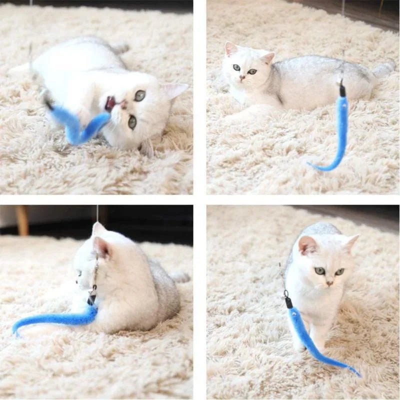 Replacement Worm Cat Toy Heads for Interactive Teaser Wands