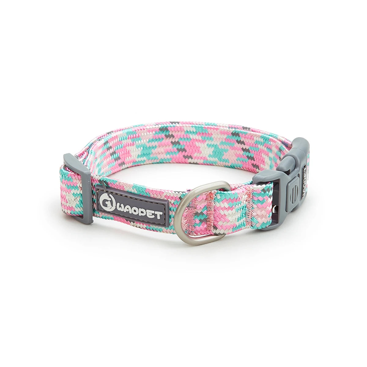 Reflective Adjustable Dog Collar Durable Nylon for Medium Dogs