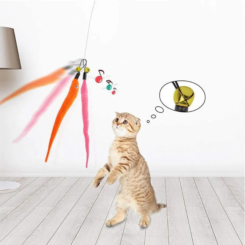 Replacement Worm Cat Toy Heads for Interactive Teaser Wands