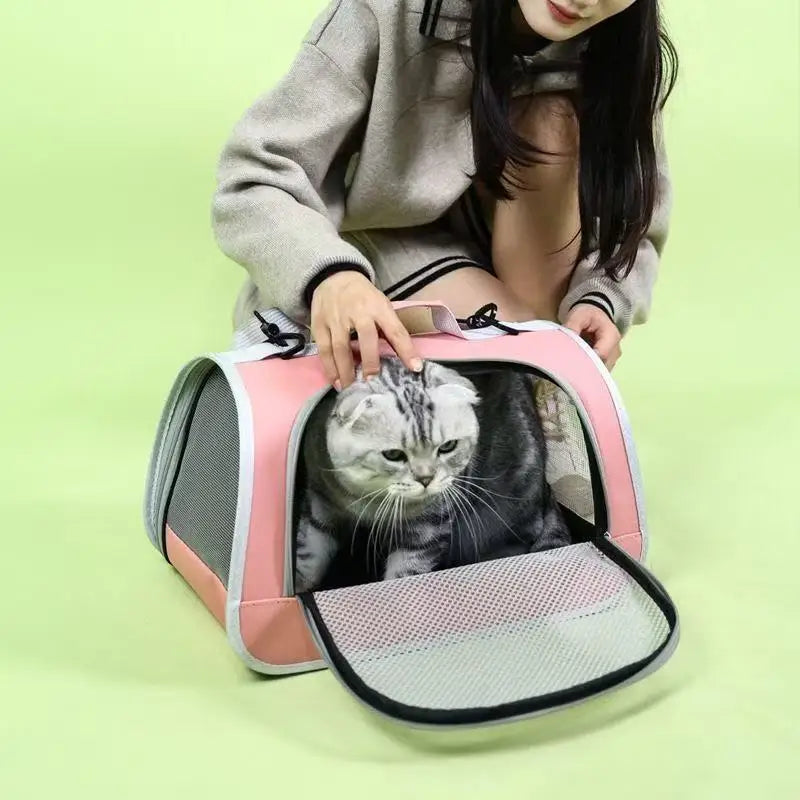 Breathable Portable Pet Shoulder Carrier Bag for Travel Outings
