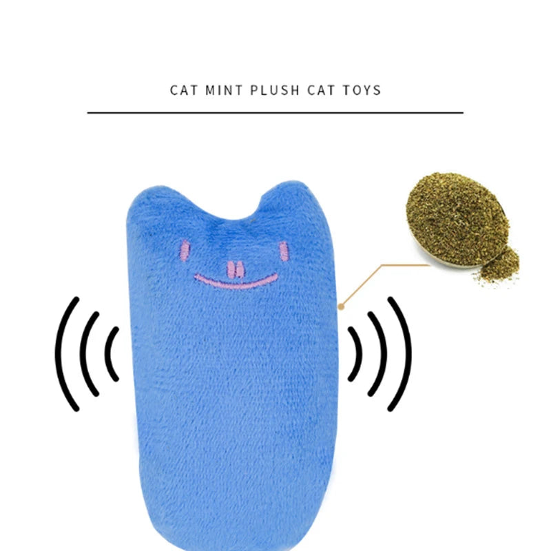 Cute Interactive Catnip Toy for Chewing and Playtime Fun