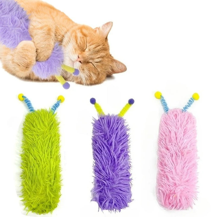Soft Plush Cat Pillow Toy for Chewing and Play