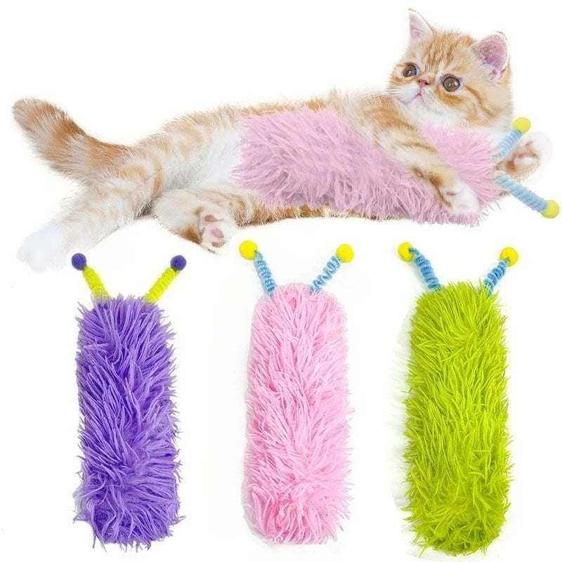 Soft Plush Cat Pillow Toy for Chewing and Play