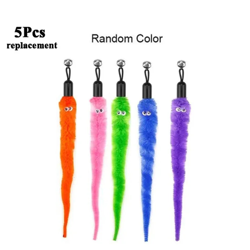 Replacement Worm Cat Toy Heads for Interactive Teaser Wands