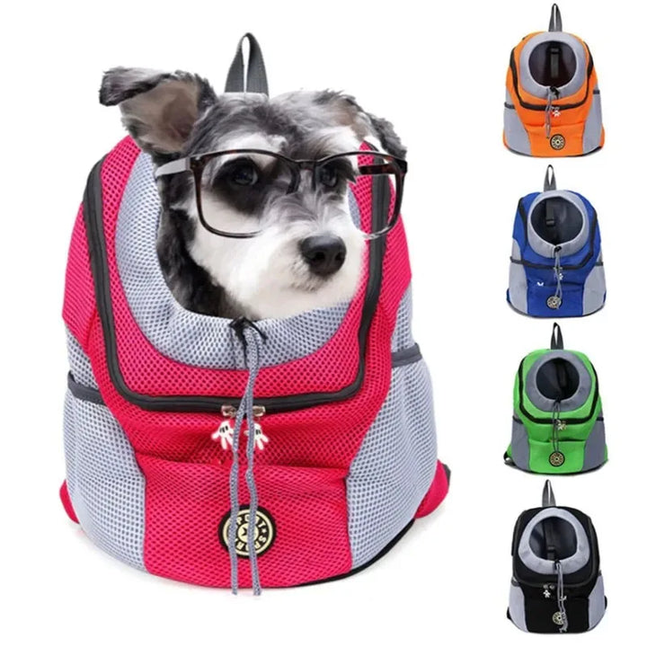 Portable Mesh Pet Carrier Backpack for Outdoor Travel Adventures