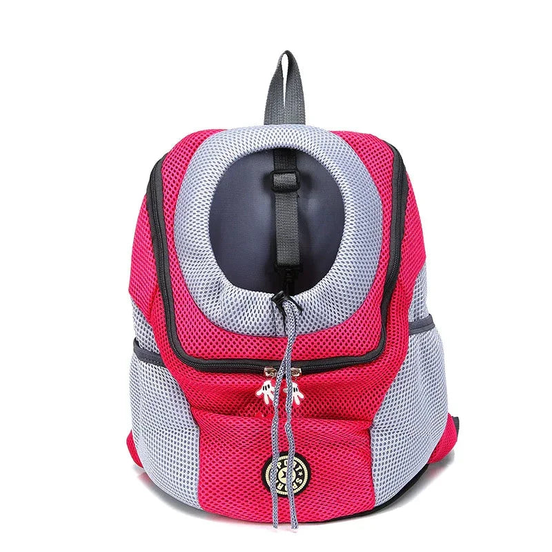 Portable Mesh Pet Carrier Backpack for Outdoor Travel Adventures