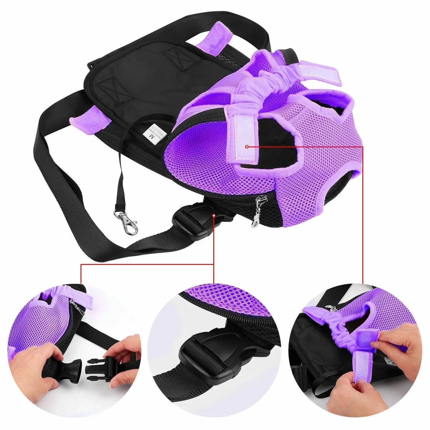 Adjustable Pet Carrier Backpack for Travel Camping and Hiking